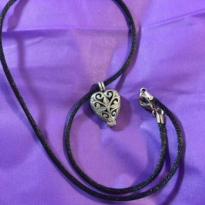 Poison heart locket necklace